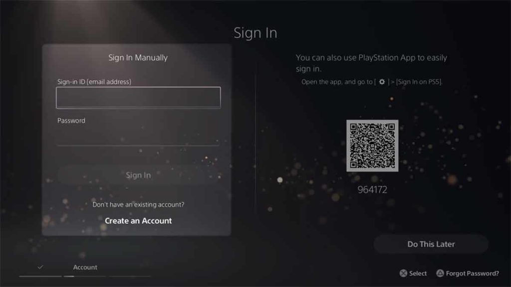 How to access PSN Account from a PS5