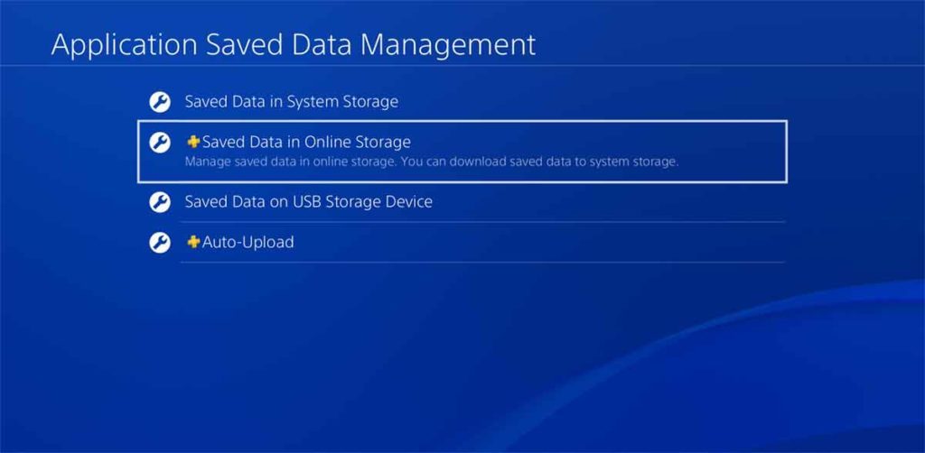 Backup the Saved Data of PS4 games.