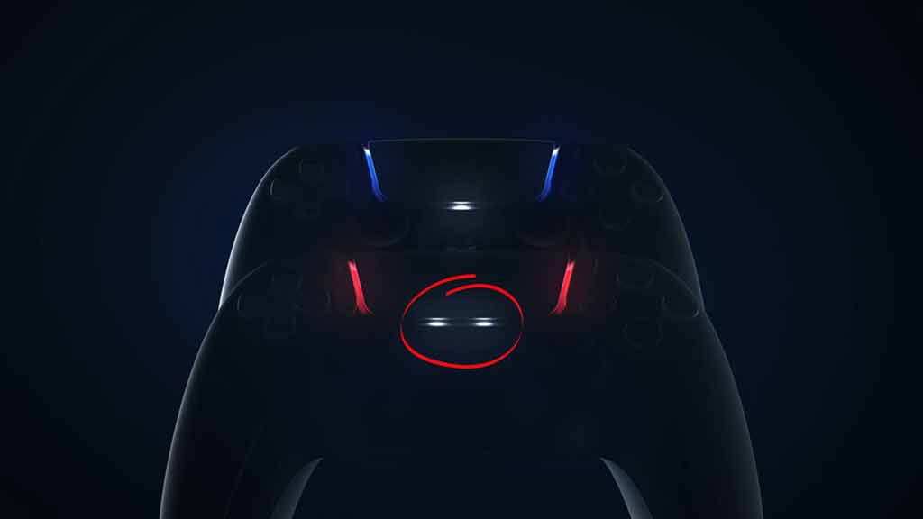 Identify the PS5 controller using lights on the controller