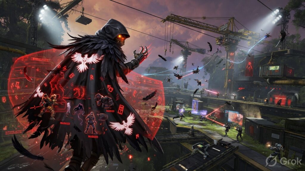 Apex Legends Season 30 Marked Bloodhound Allfather's Cloak ultimate on World's Edge Sorting Factory
